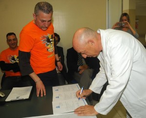  Firma del dirigente di  pediatria Mauro Persiani