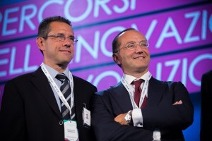 Francesco Tatangelo Direttore di Stabilimento AbbVie Italia (a sx) e Fabrizio Greco Amministratore delegato AbbVie Italia (a dx)