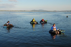 a pesca con il Belly Boat