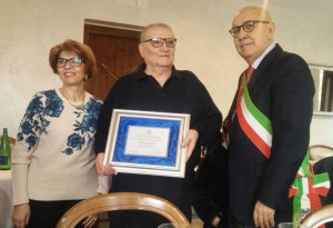 Anna e Franco Chinappi con il Sindaco Bartolomeo