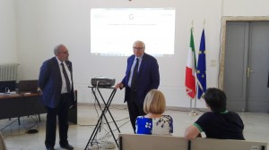 Il Presidente ODM Giovanni Maria Righetti  e il  Presidente f.f. Giuseppe D'Auria 