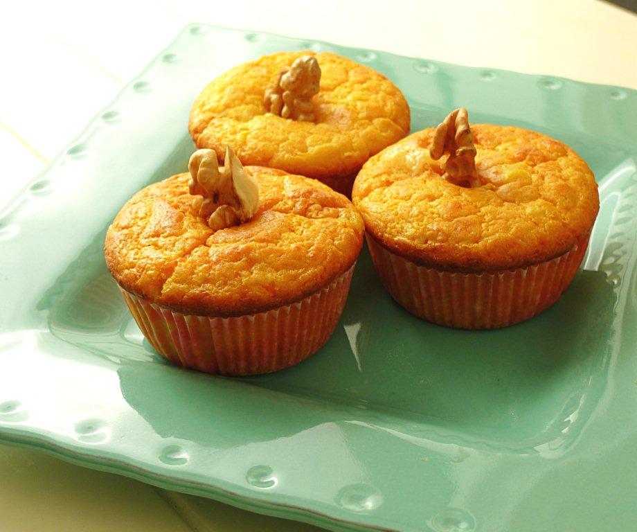 Le ricette di Silvia: Muffin di Zucca, Taleggio e Noci