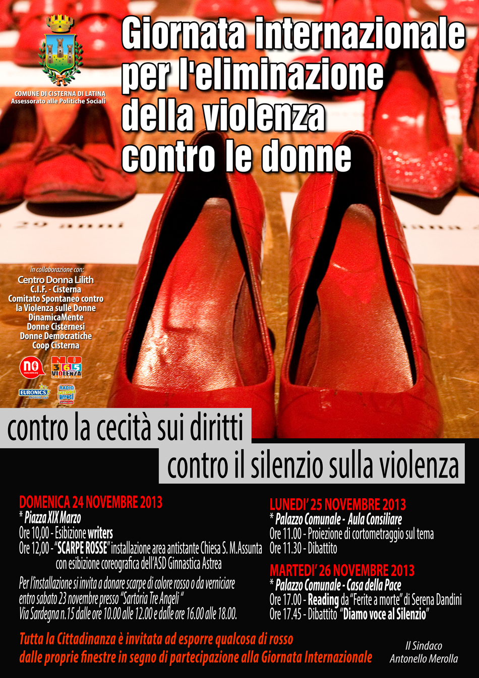 Tre giornate per dire “No!” Alla Violenza Sulle Donne