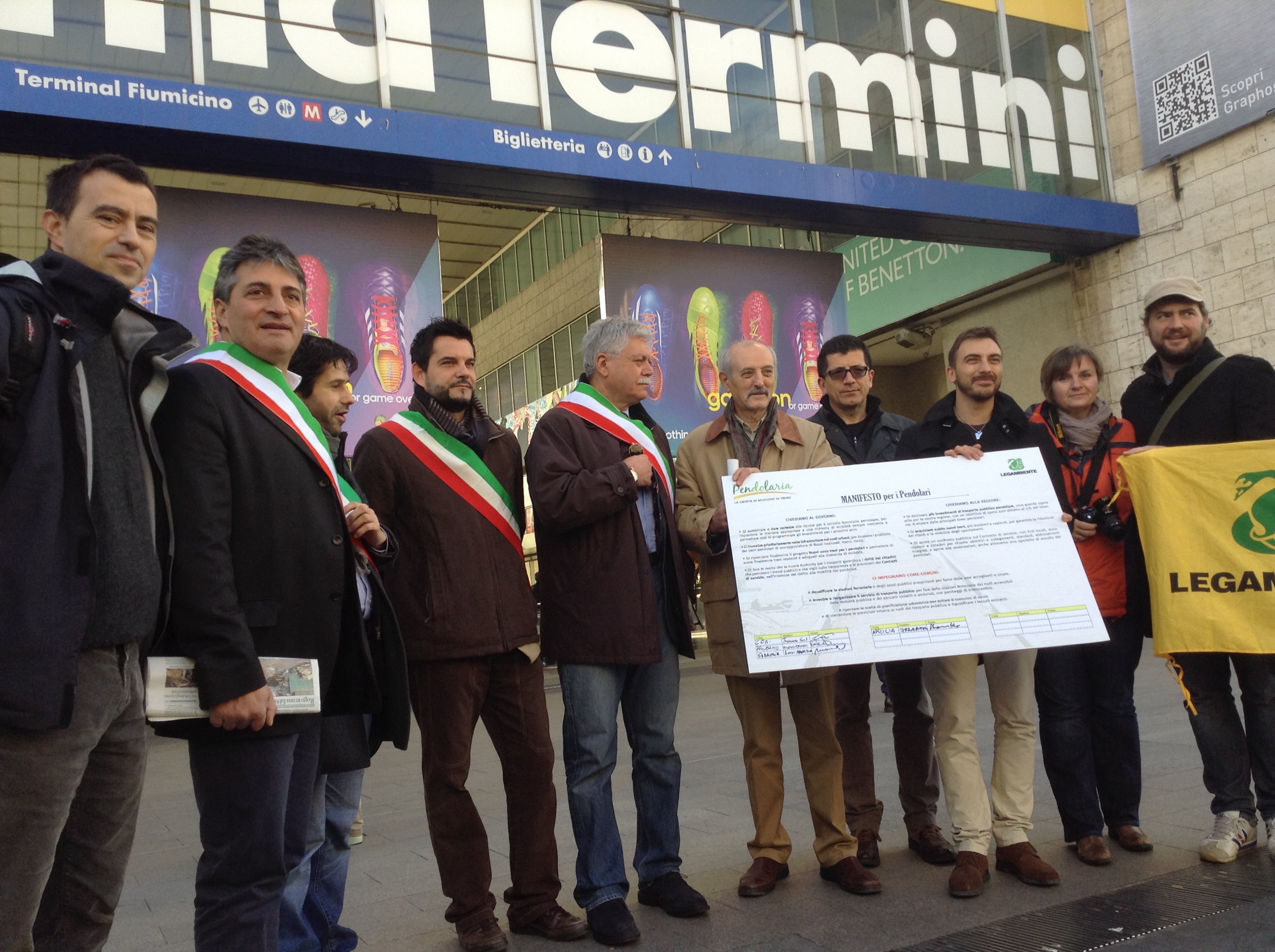 Pendolaria 2013: il Sindaco Tommaso Conti sottoscrive il manifesto “Siamo tutti sullo stesso Treno