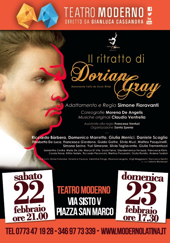 Al Moderno di Latina “Il ritratto di Dorian Gray”