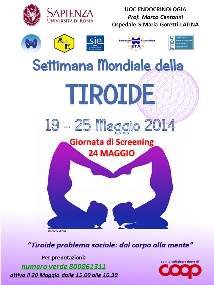 Giornata Mondiale della Tiroide a Latina lo screening gratuito