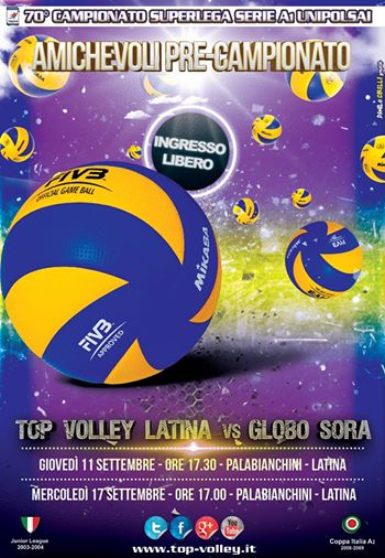 Top Volley Latina: stilato il calendario delle prime amichevoli