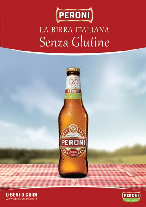 Arriva la birra Peroni Gluteen Free