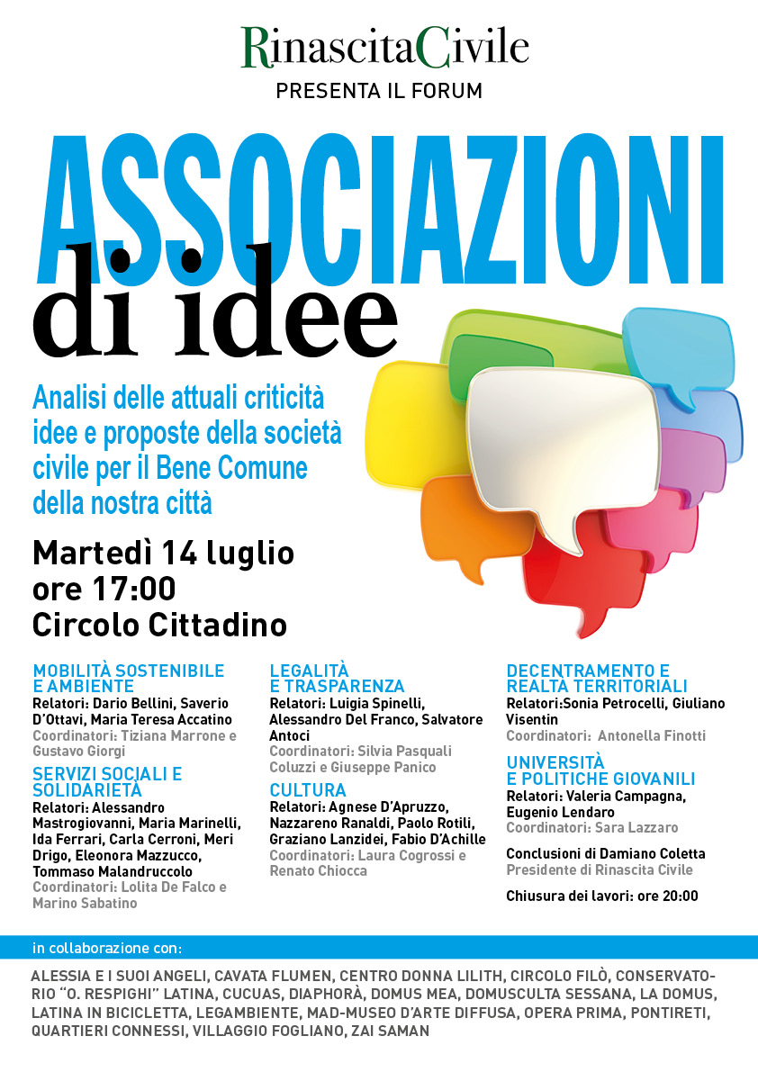 Associazioni di idee, per la città che vorrei