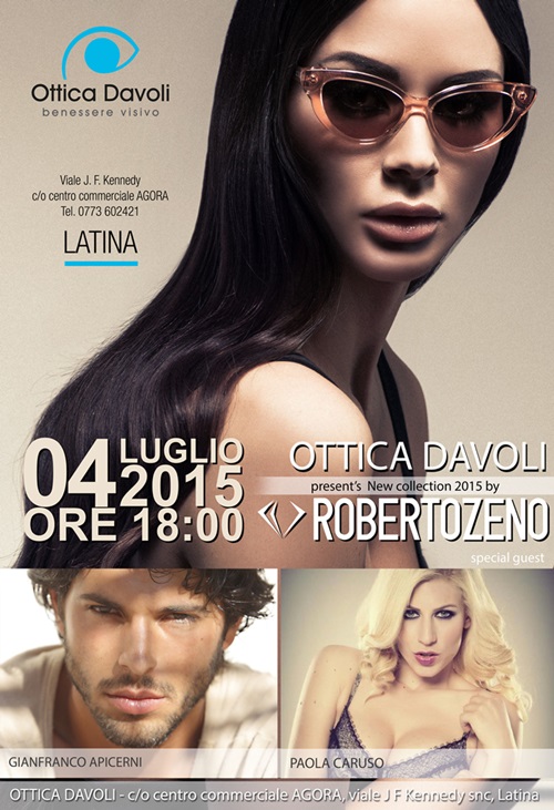 Ottica Davoli: Sabato Roberto Zeno New Collection 2015