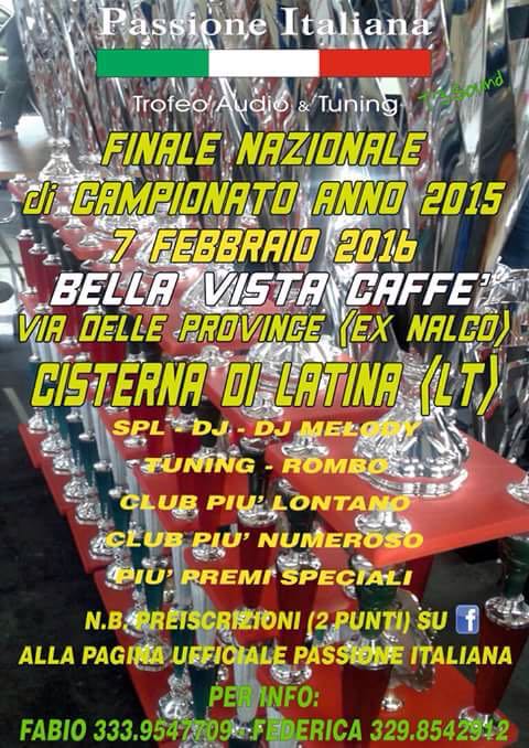 CISTERNA -“Trofeo Audio & Tuning”, domenica nell’area ex Nalco la finale nazionale