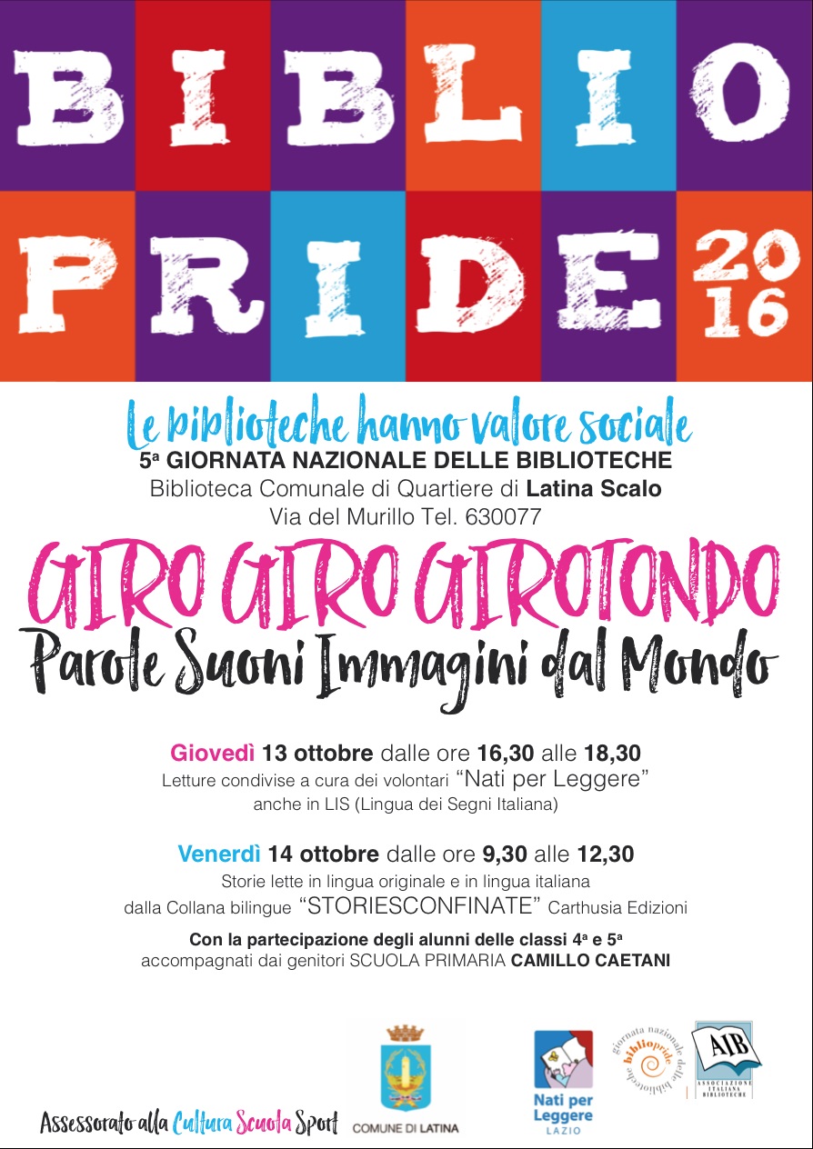 Bibliopride 2016: Due giornate dedicate alla lettura