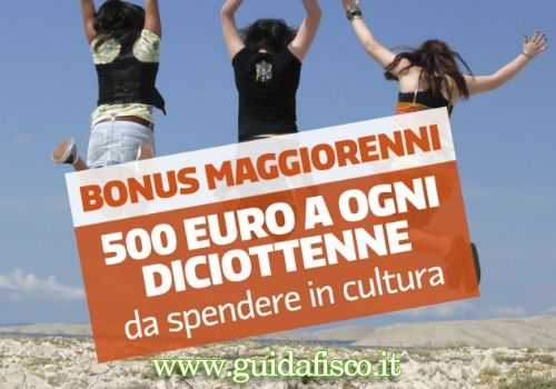 Cisterna: Bonus Cultura di 500 euro per tutti i 18enni.