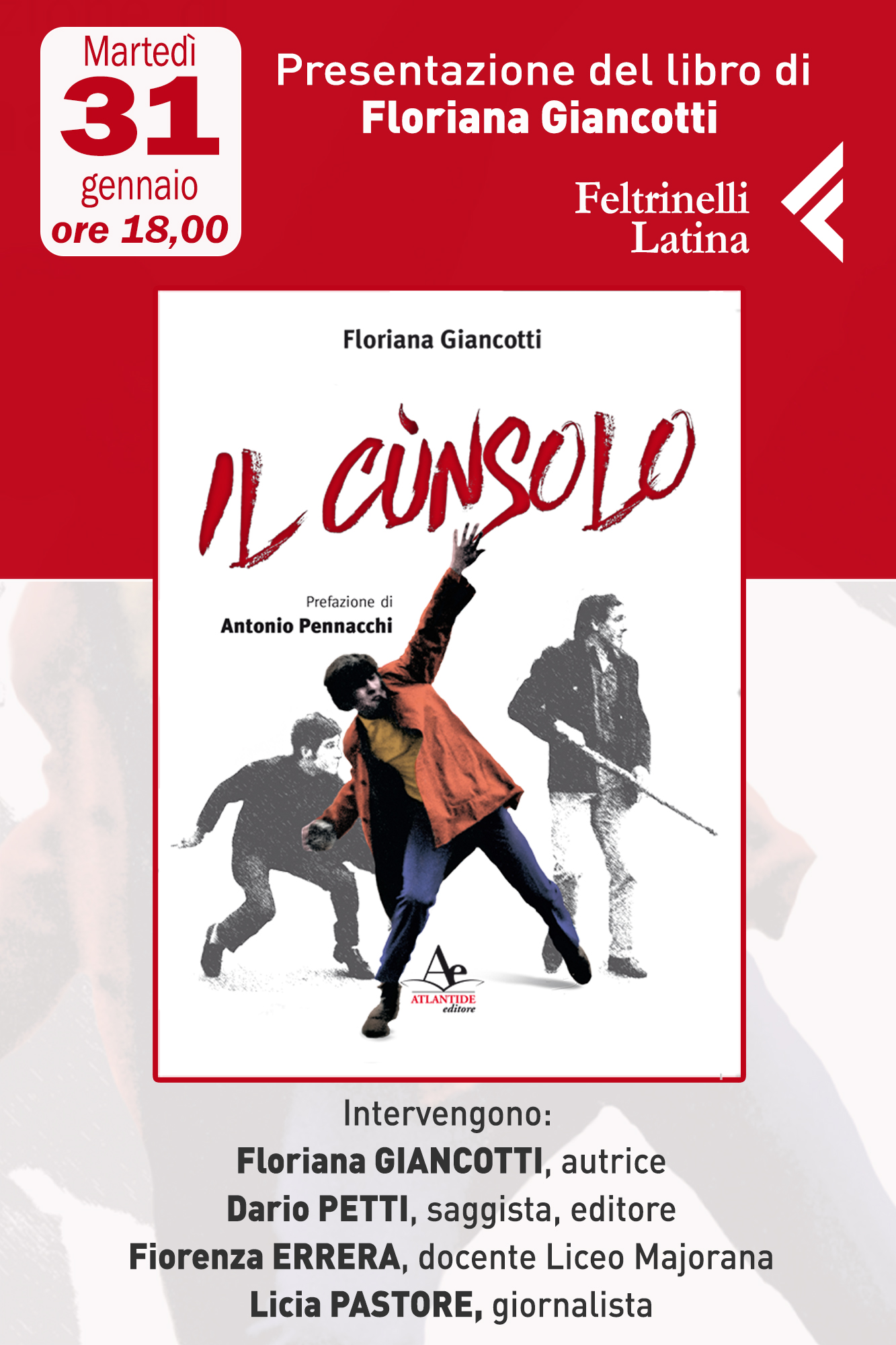 Libri: “Il Cùnsolo”, di Floriana Giancotti alla Feltrinelli