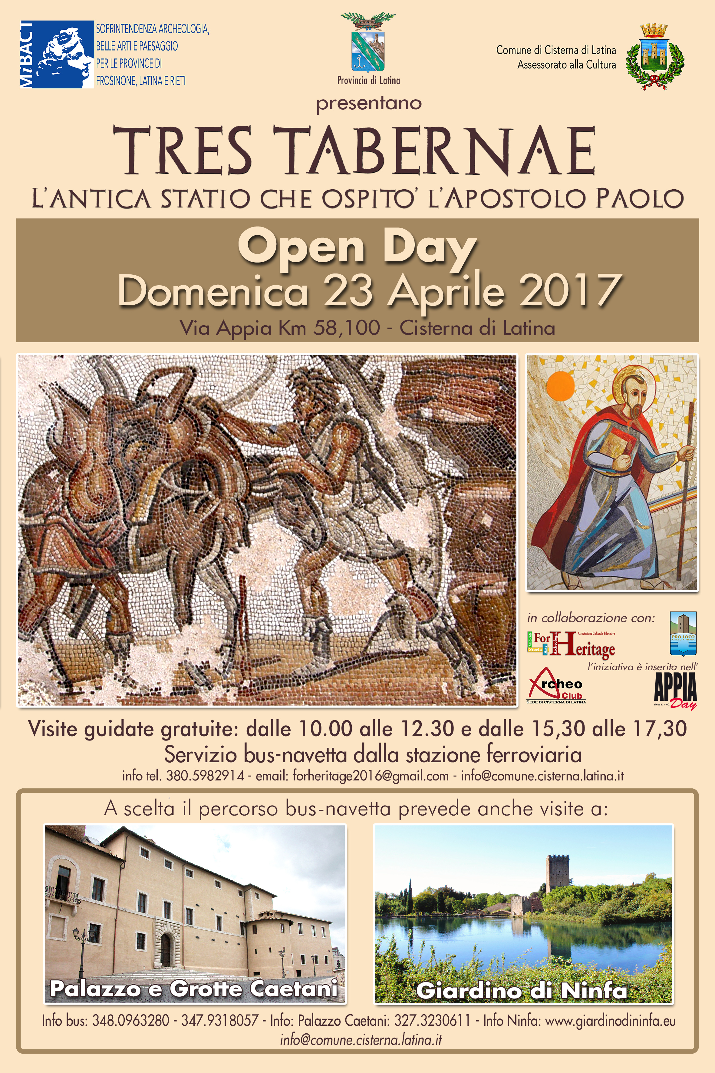 Cisterna: Un weekend di attrazioni aperte tra storia, cultura, natura, tradizione e sport