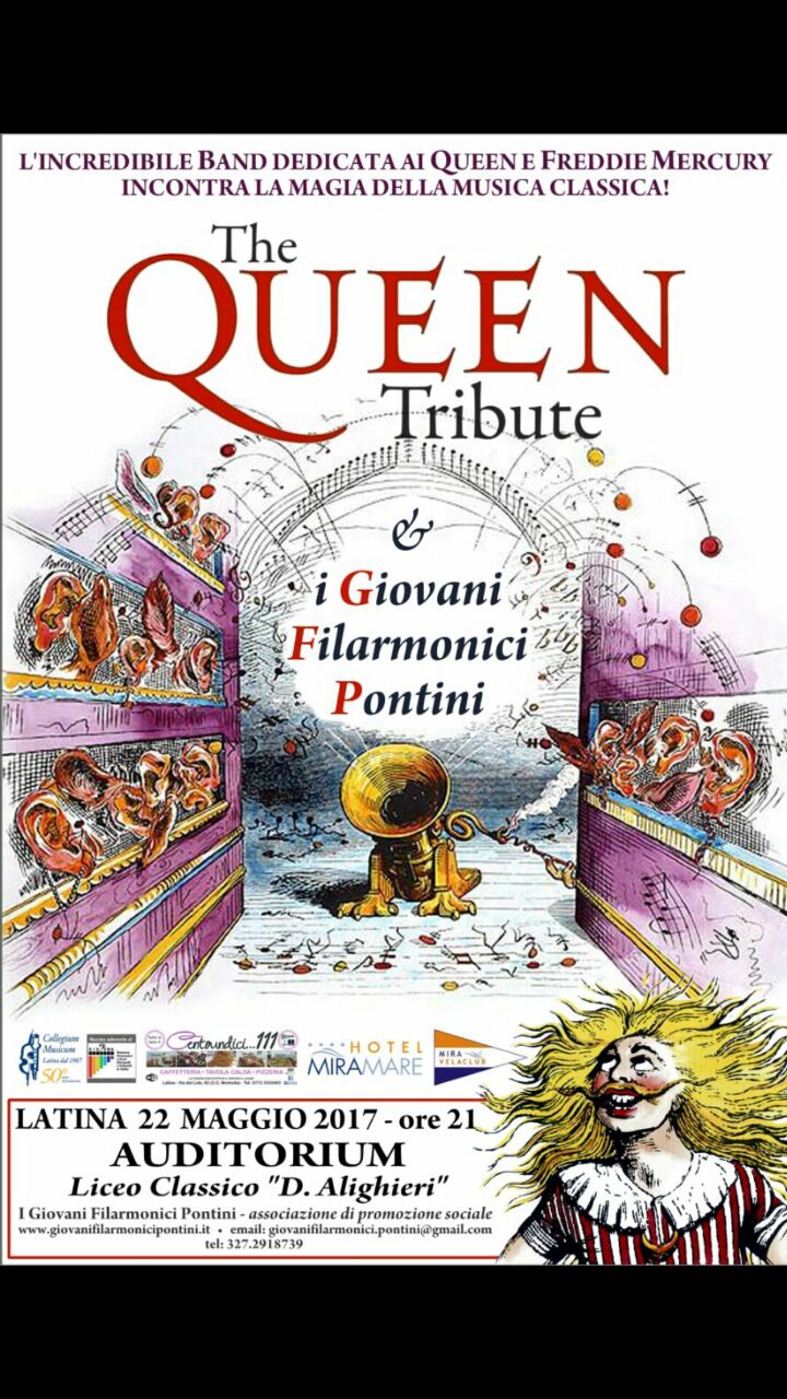 Lunedì rock con Giovani Filarmonici Pontini e i Queen Tribute