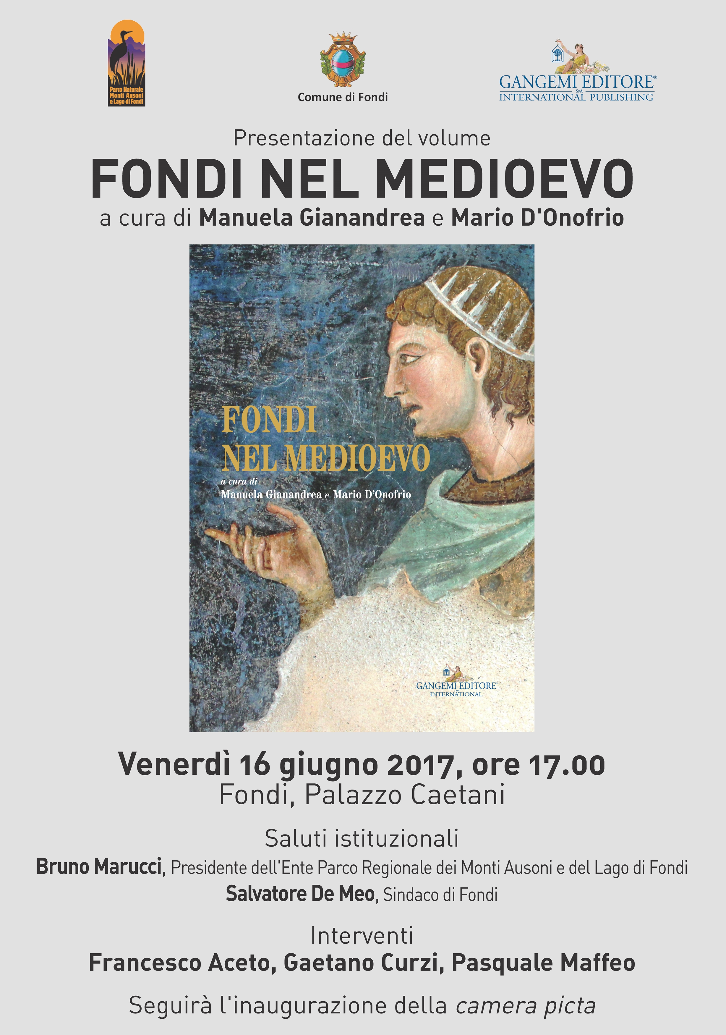 Libri: “Fondi nel Medioevo”  di Manuela Gianandrea e Mario D’Onofrio