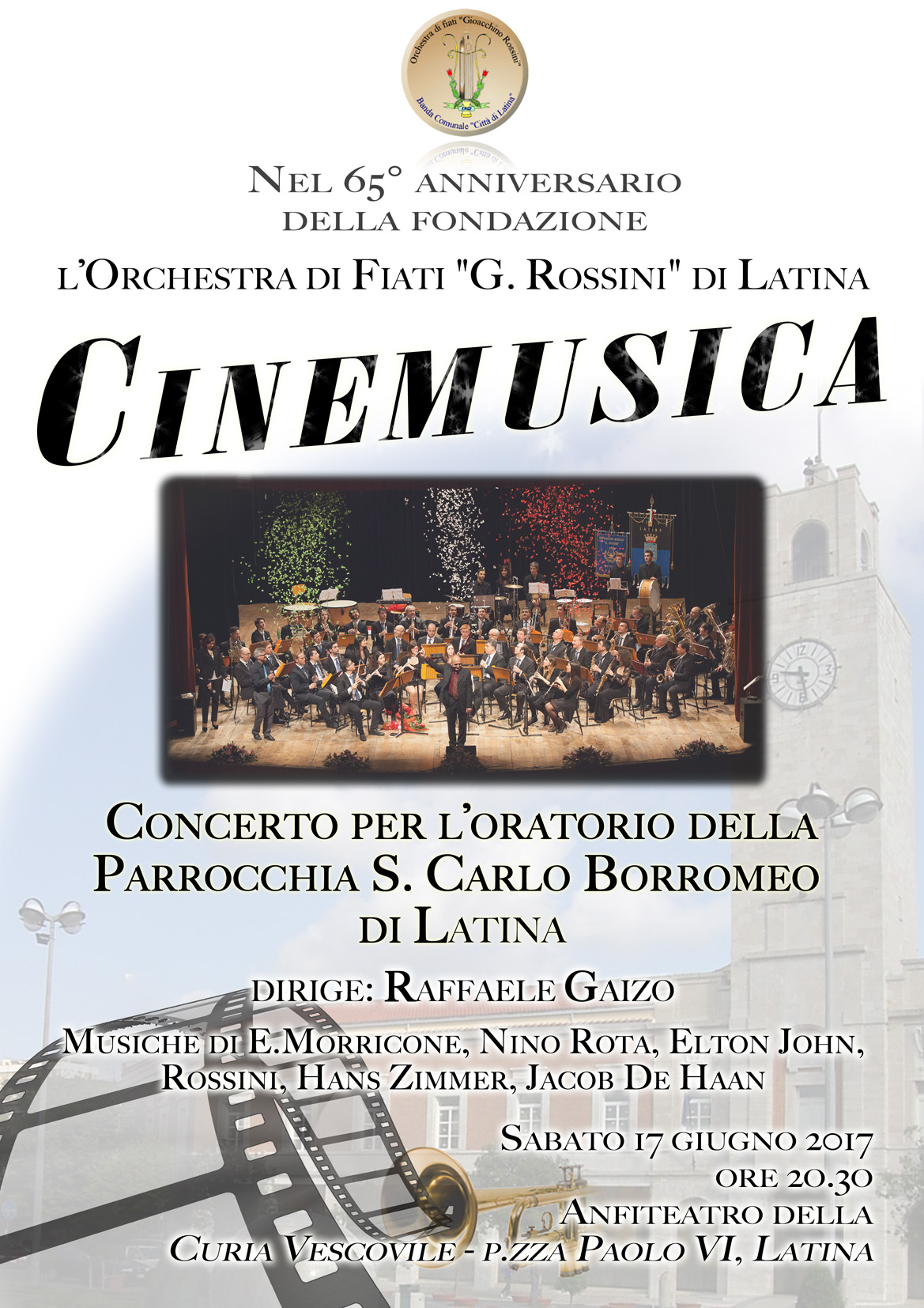 Cinemusica: il concerto della Banda Musicale“G. Rossini” di Latina