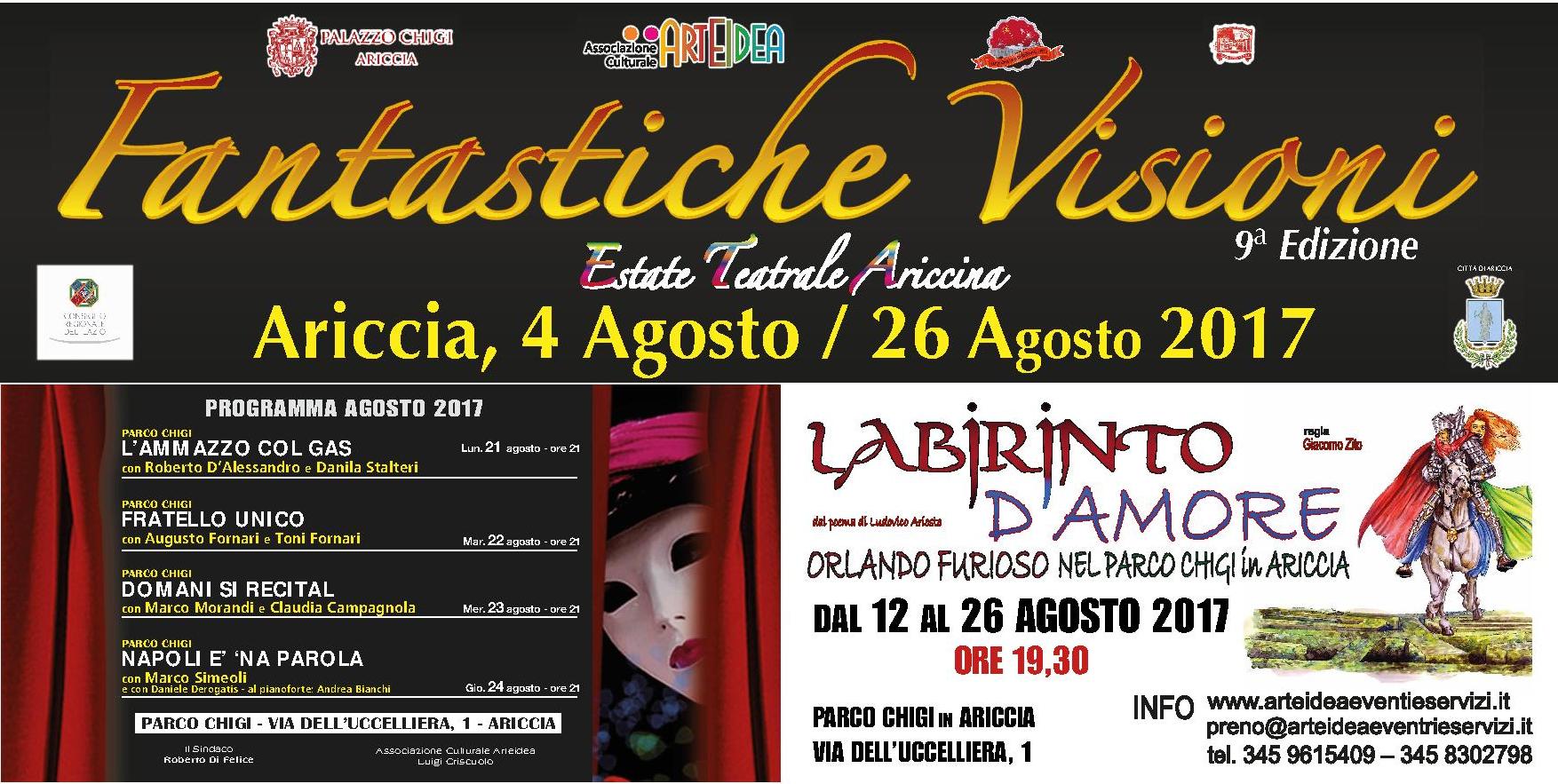 Ariccia: Torna Fantastiche Visioni