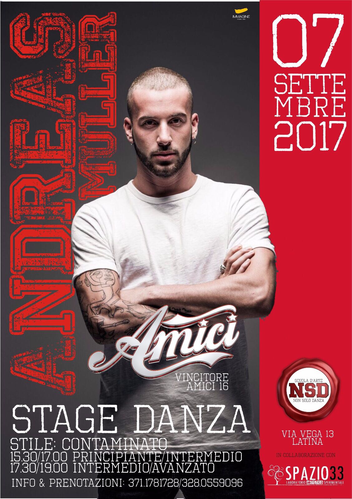 Non Solo Danza apre l’anno accademico con Andreas Muller