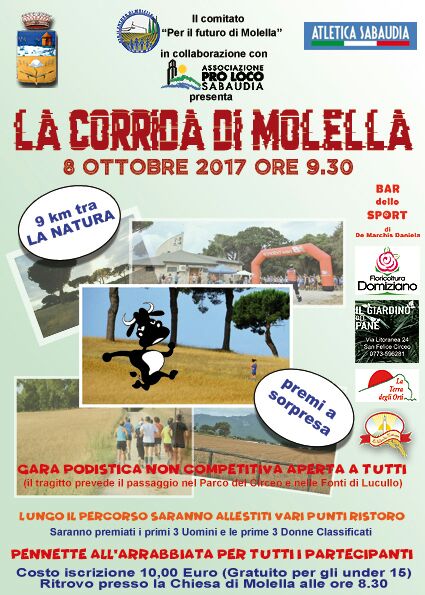 Una domenica tra la natura, torna la Corrida di Molella