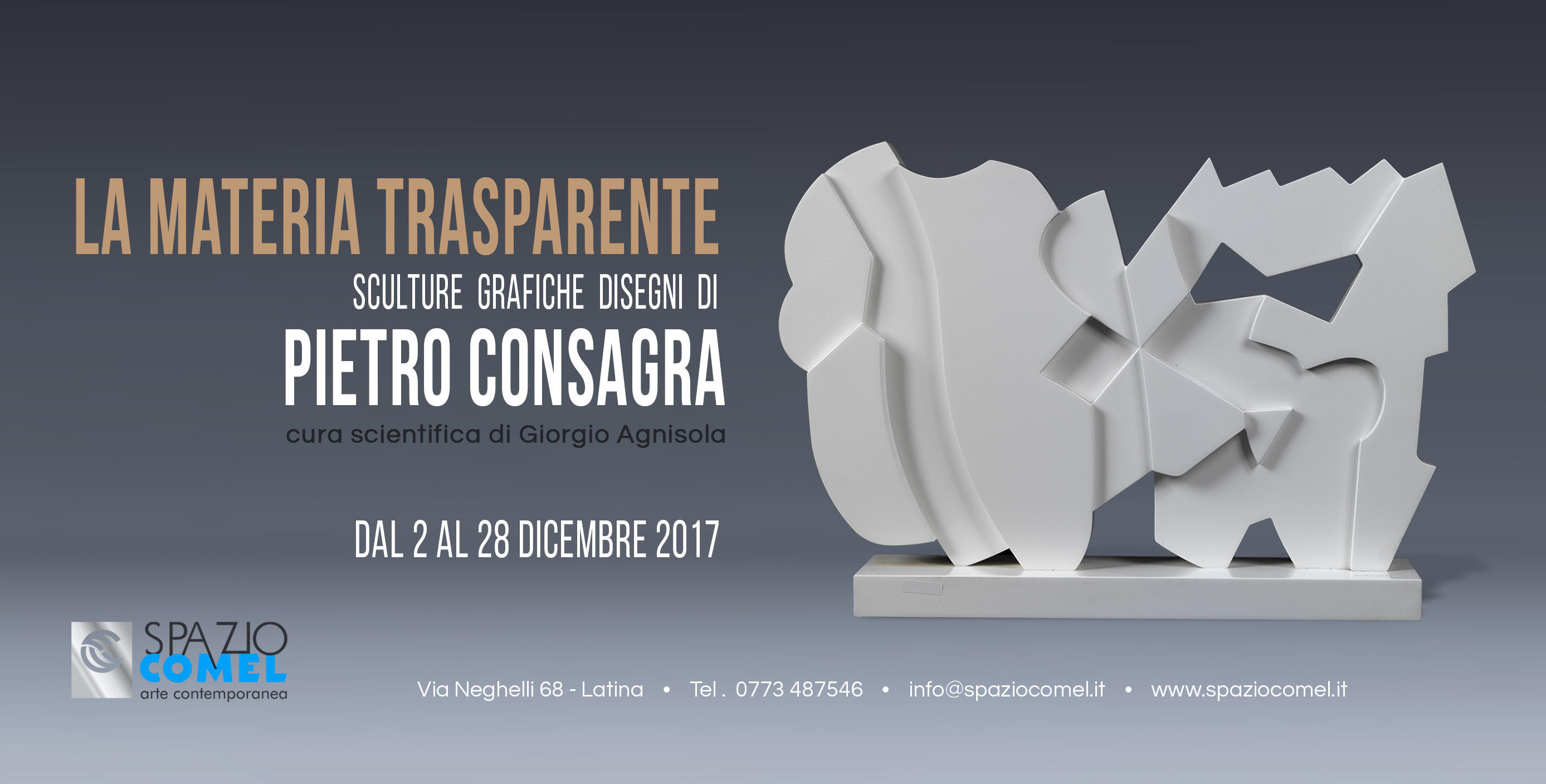 “La Materia Trasparente” sculture, grafiche,disegni di Pietro Consagra