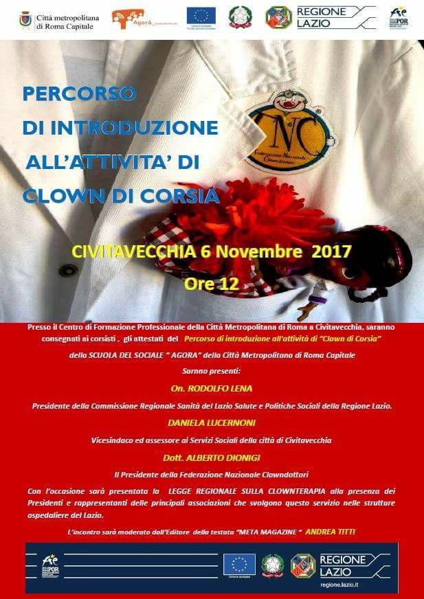 Civitavecchia: Clownterapia si chiude il corso per Clown Dottori