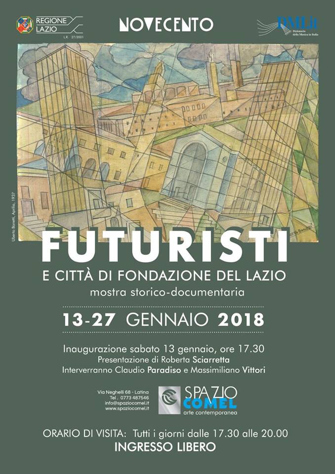 Mostre: Futuristi e Città di Fondazione del Lazio
