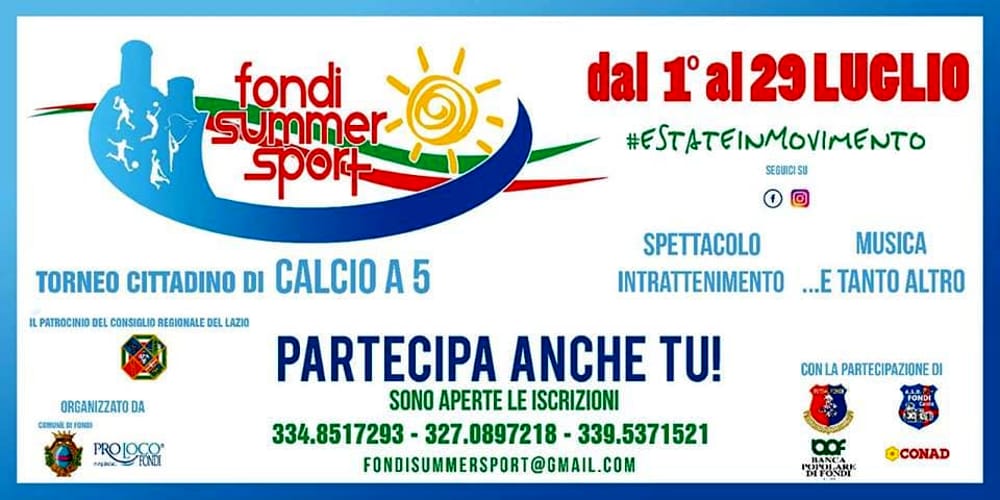 Fondi Summer Sport, ultimi giorni di festa