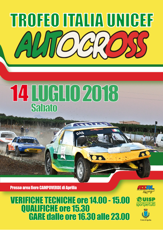Sabato si corre a Campoverde, torna il Trofeo Italia Unicef di Autocross