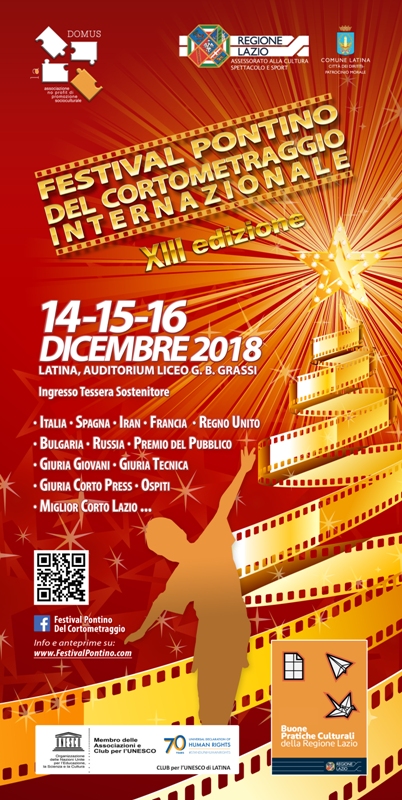 Al via la XIIIª edizione del Festival Pontino del Cortometraggio