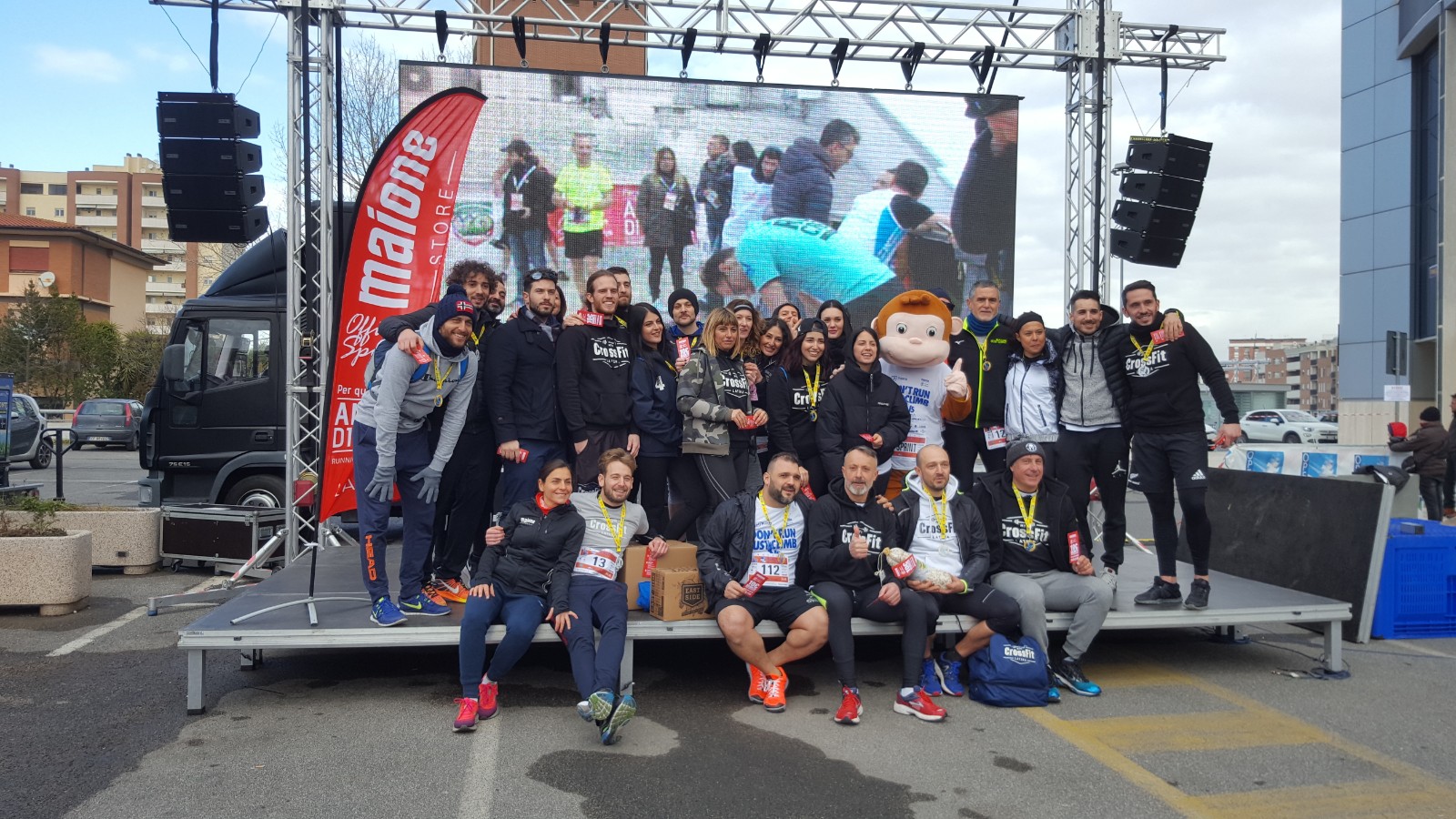 Miroslav e Martinucci sul podio della 6ª ed di Latina Vertical Sprint