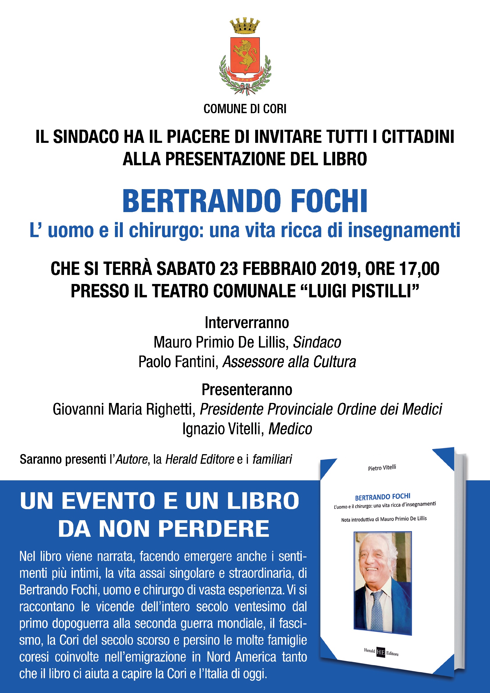 Libri:“Bertrando Fochi. L’uomo e il chirurgo: una vita ricca di insegnamenti” di Pietro Vitelli