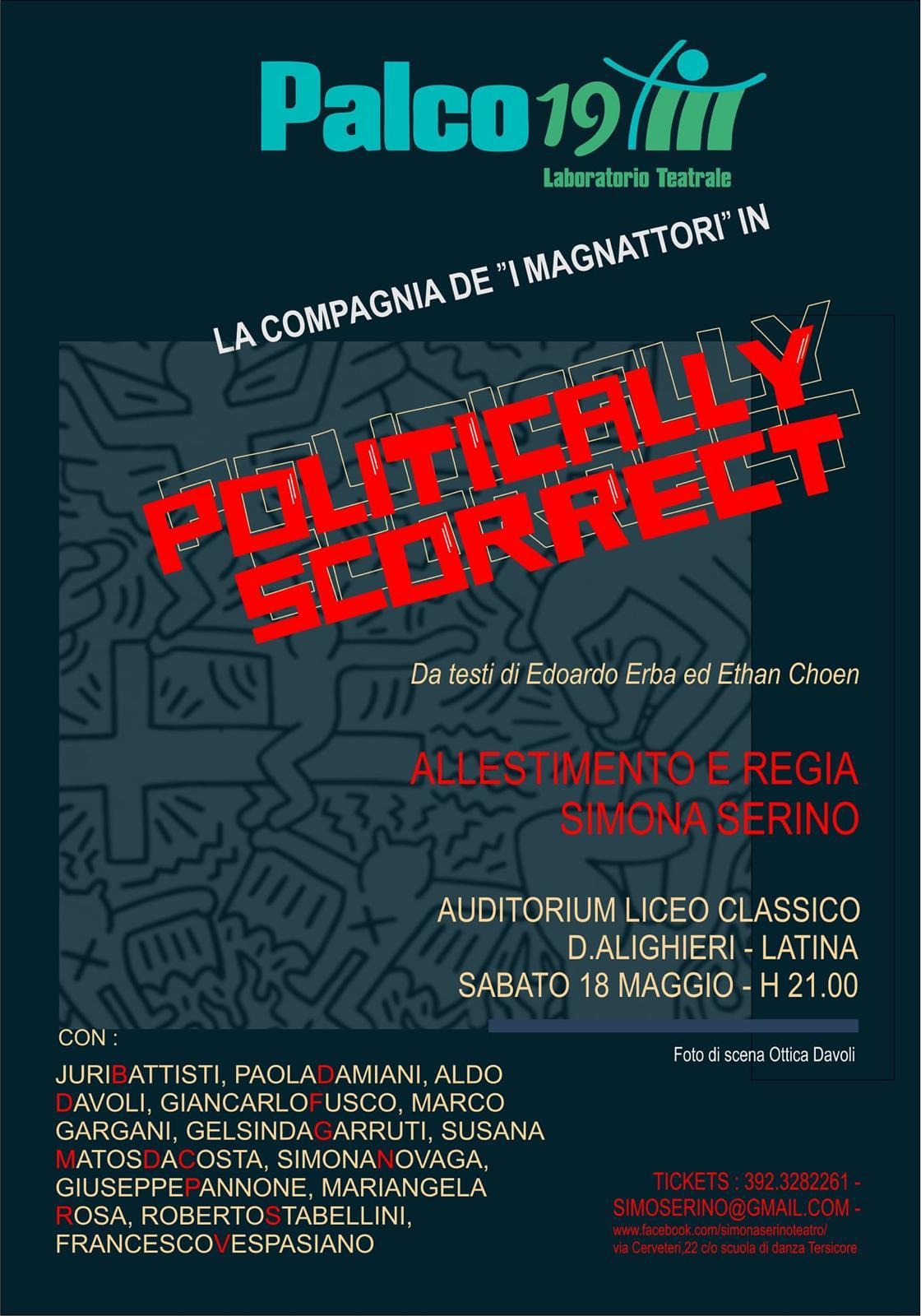 Teatro: I MagnAttori in ‘Politically Scorrect’