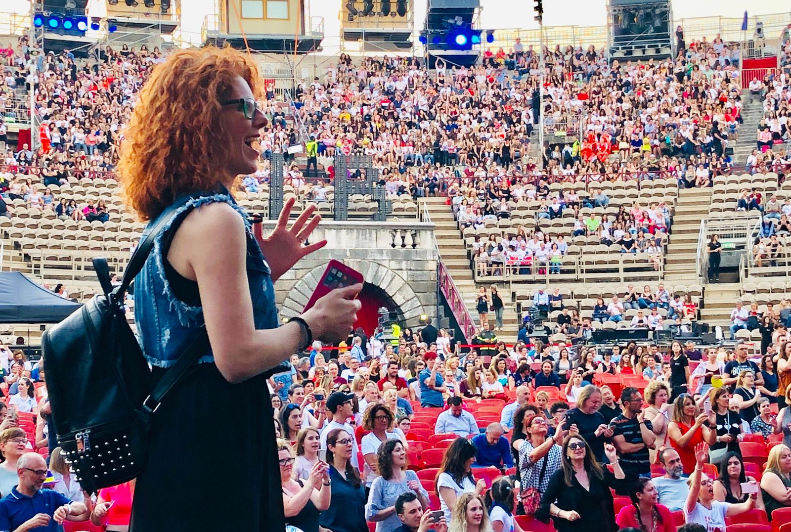 Gli allievi della NSD di Roberta di Giovanni all’arena di Verona