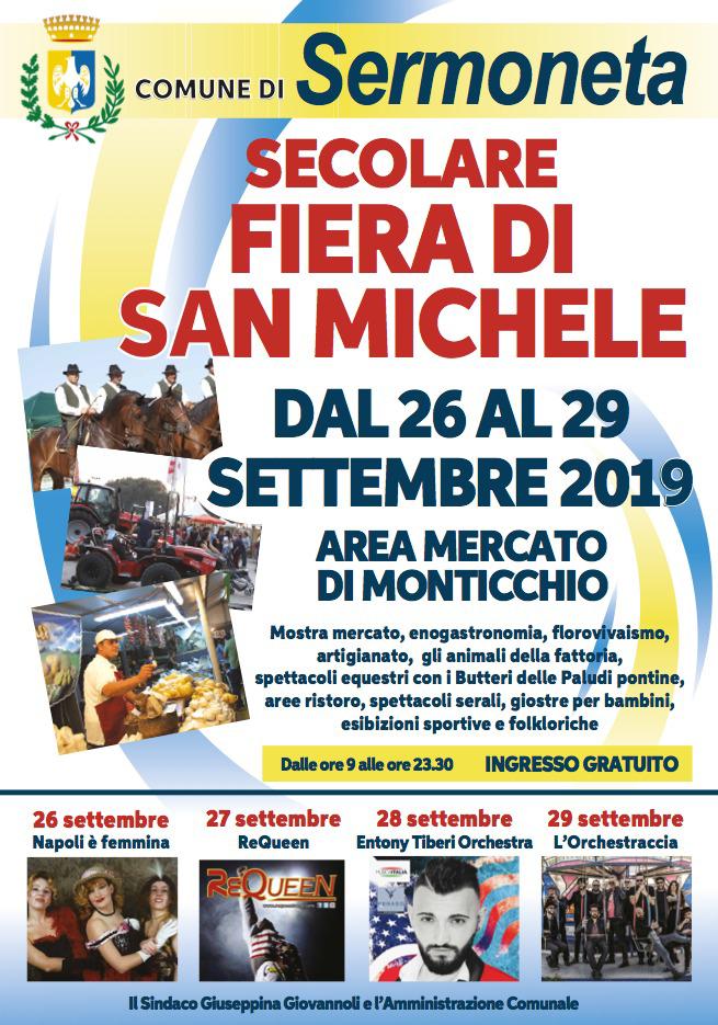 Torna la secolare fiera di San Michele dal 26 al 29 settembre