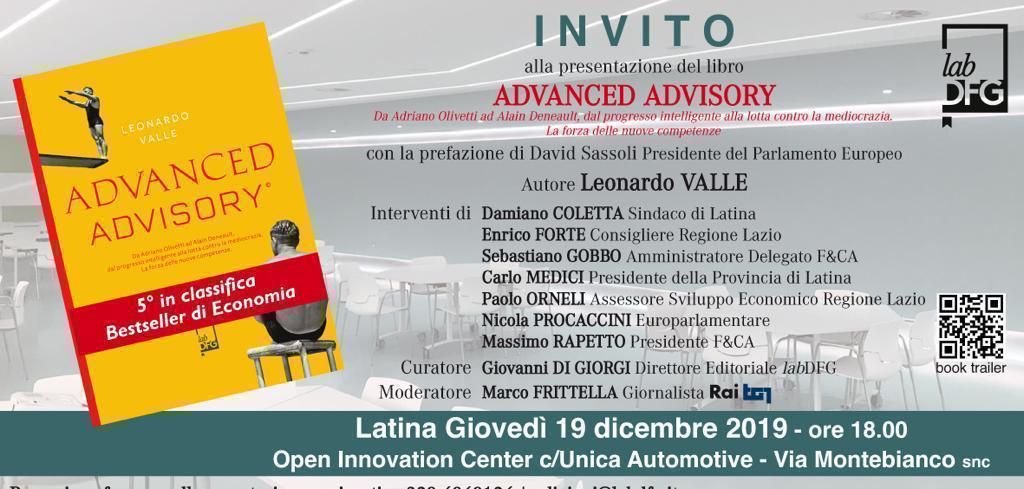 Libri: “Advanced Advisory” di Leonardo Valle