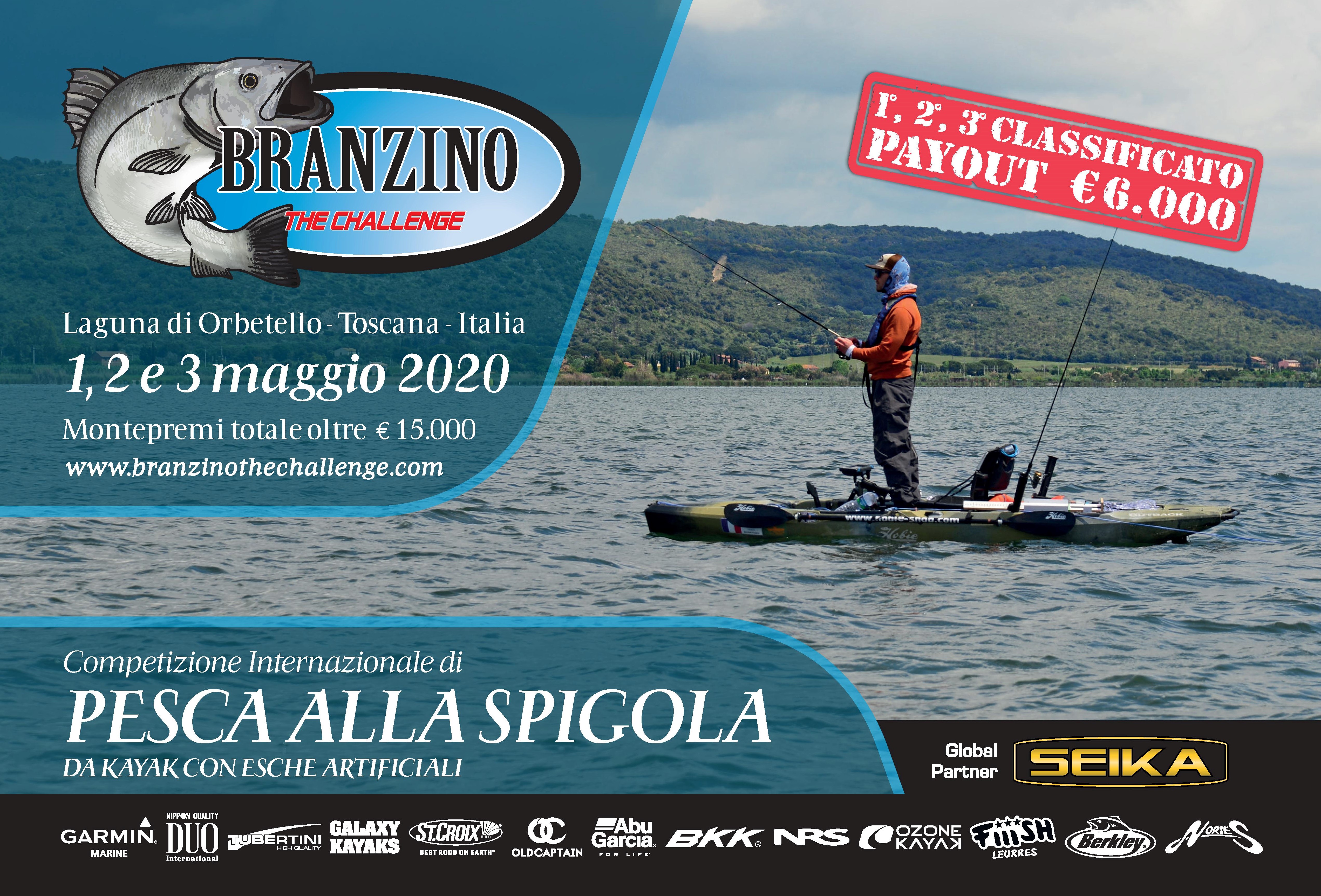 Orbetello: Branzino The Challenge 2020, torna la sfida in kayak