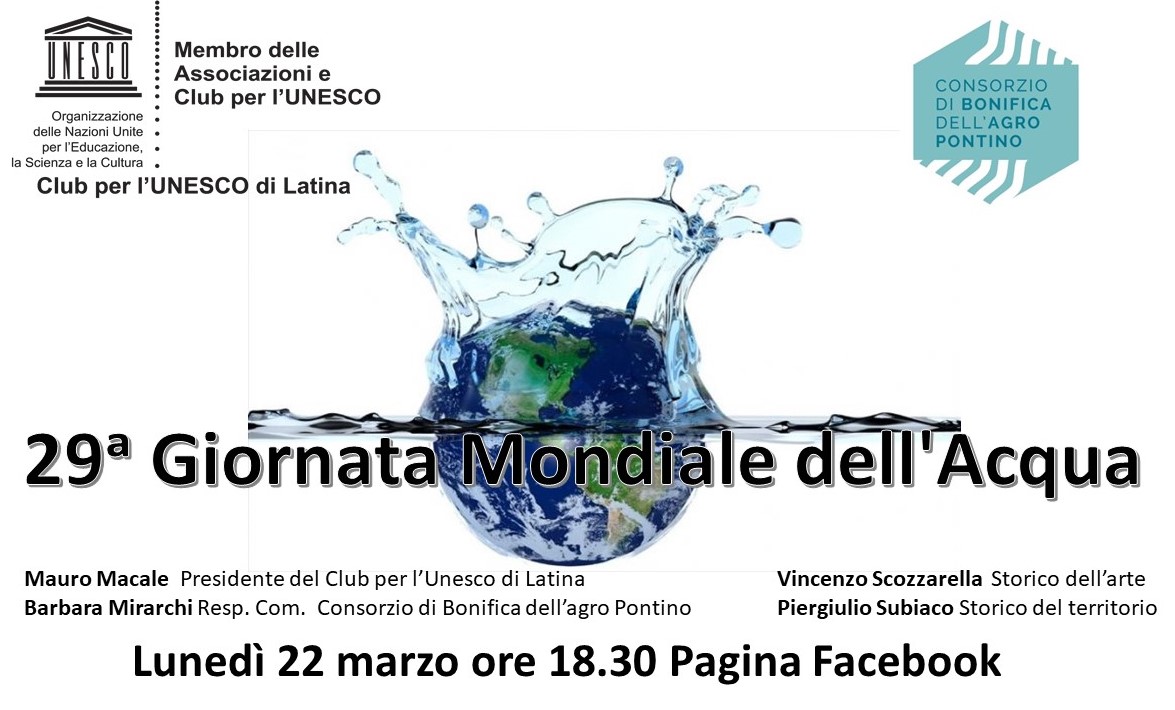 La Giornata Mondiale dell’Acqua del Club per l’Unesco di Latina