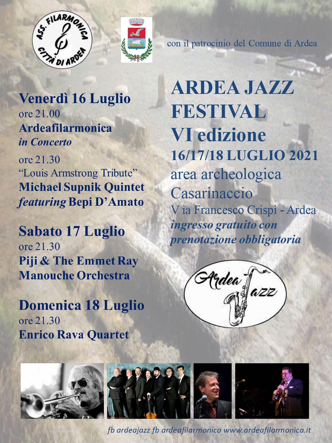 ArdeaJazz 6ª edizione il meglio del jazz  dell’estate 2021