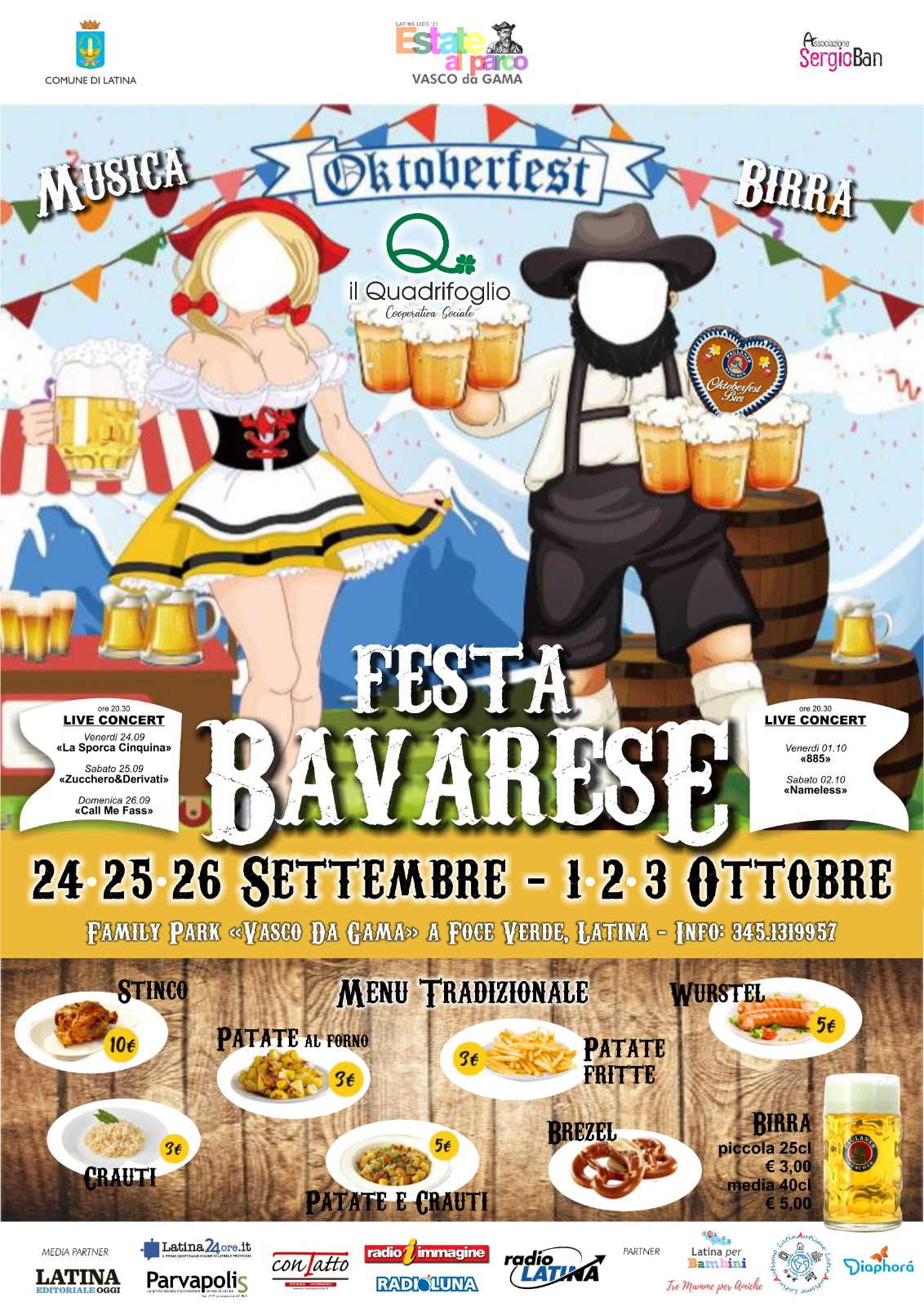 Oktoberfest al Parco Vasco Da Gama, ingresso libero