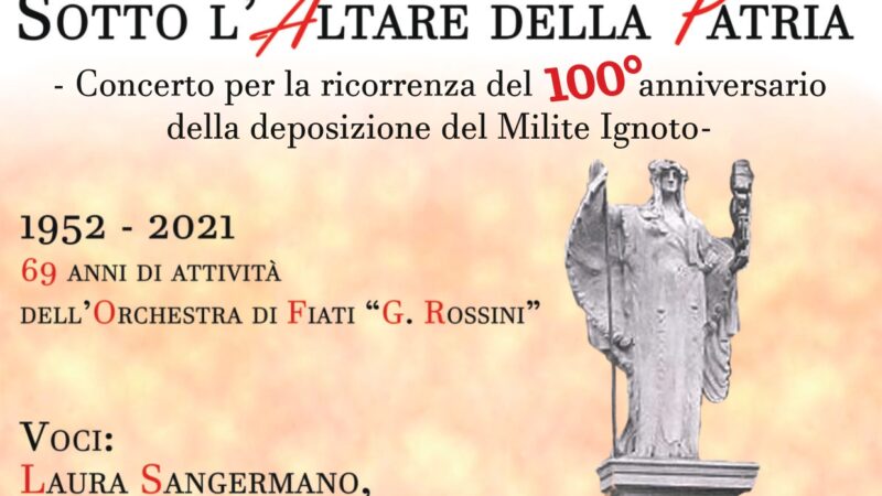 L’orchestra di Fiati G. Rossini in: “Sotto l’Altare della Patria”