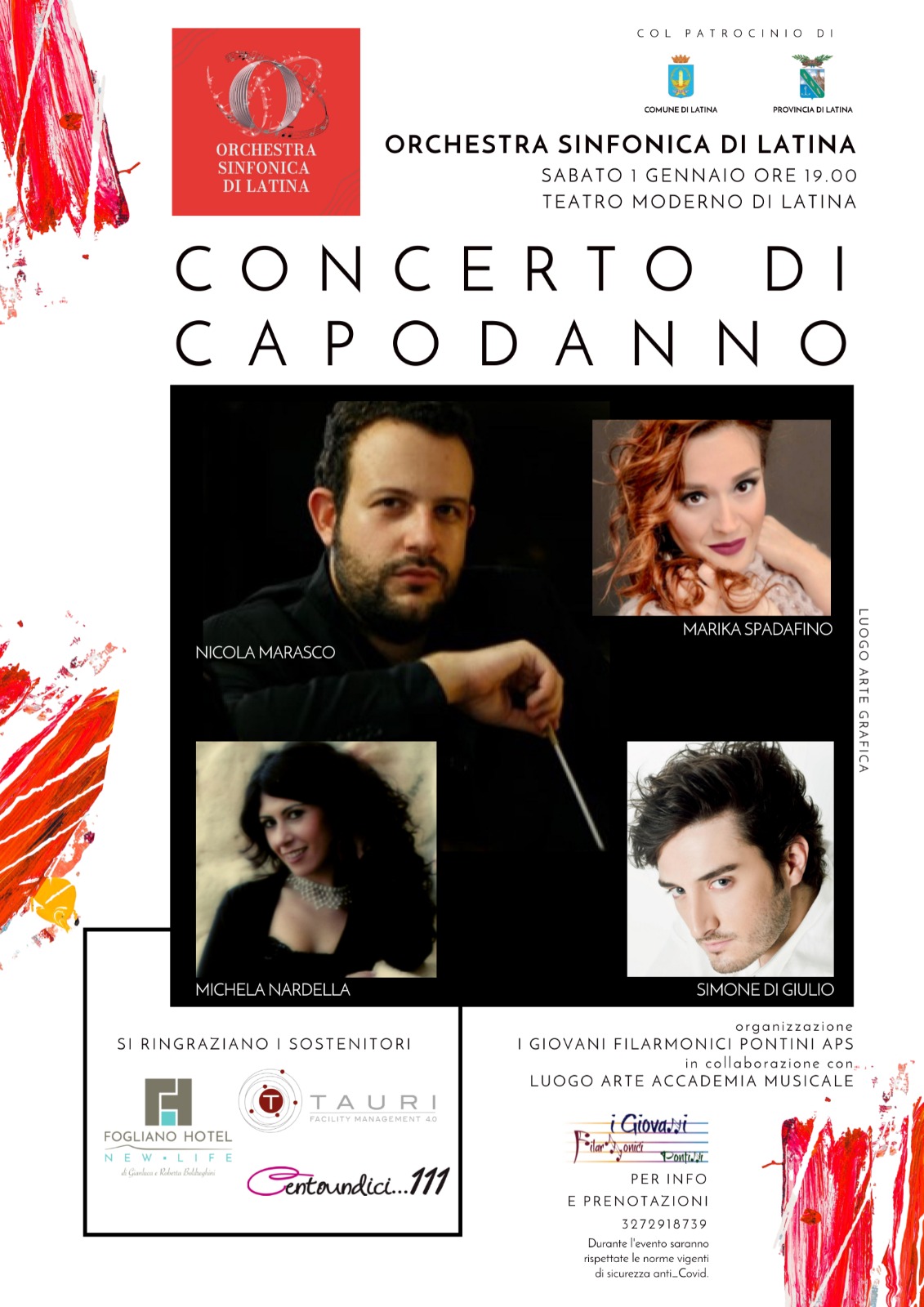 Concerto di Capodanno con l’Orchestra Sinfonica  di Latina