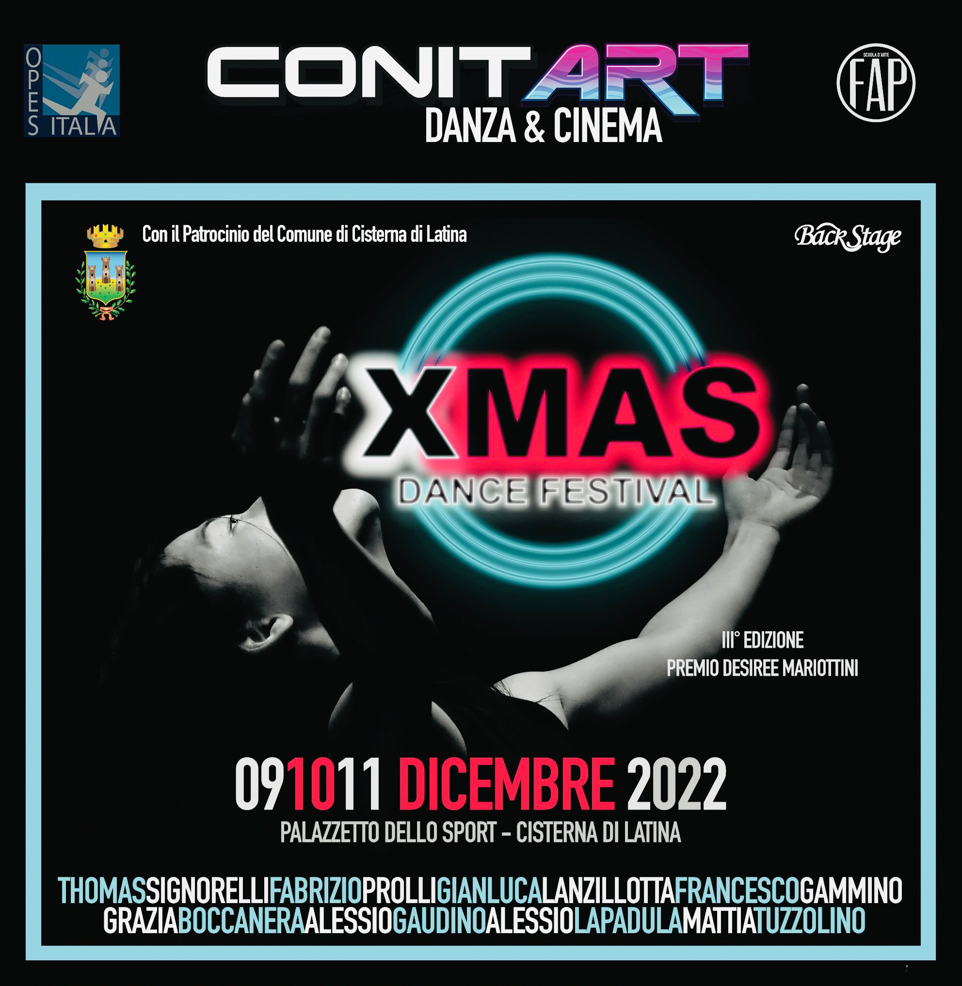 Cisterna: 3ᵃ edizione XMAS Dance Festival – Premio Desirée Mariottini