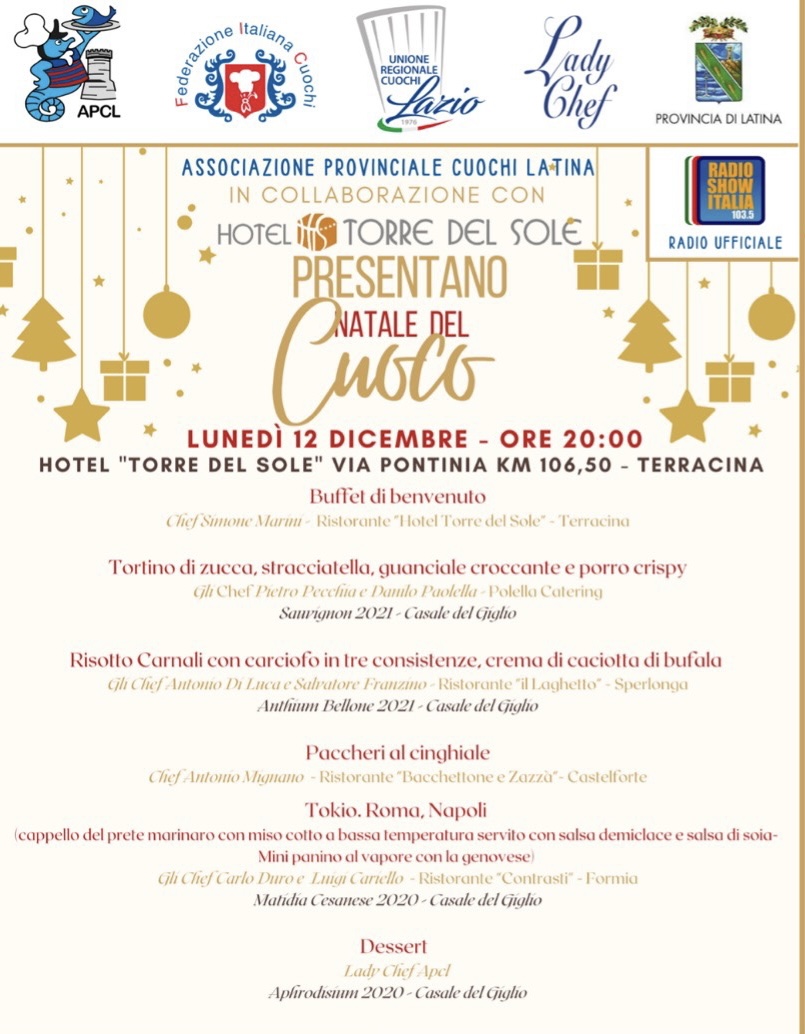 Natale del Cuoco: il Gran Galà a Terracina