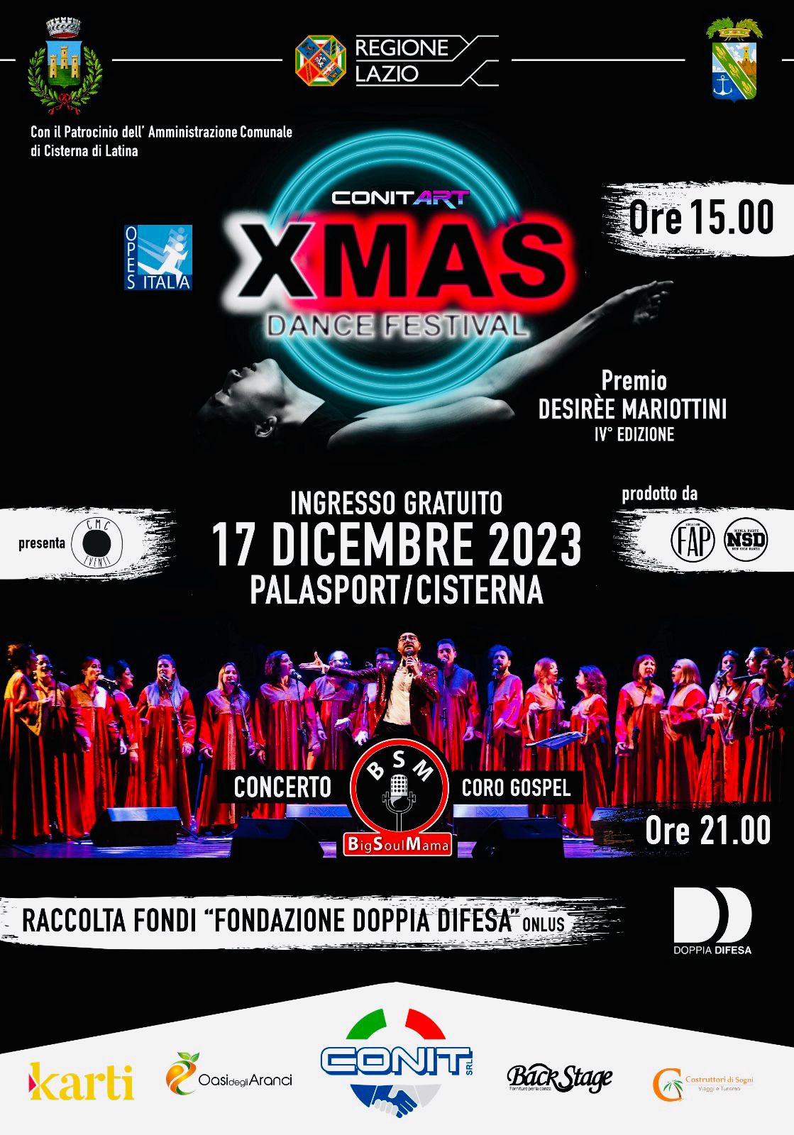 ConitART presenta XMAS Dance Festival 4ᵃ ed.  e premio Desirée Mariottini