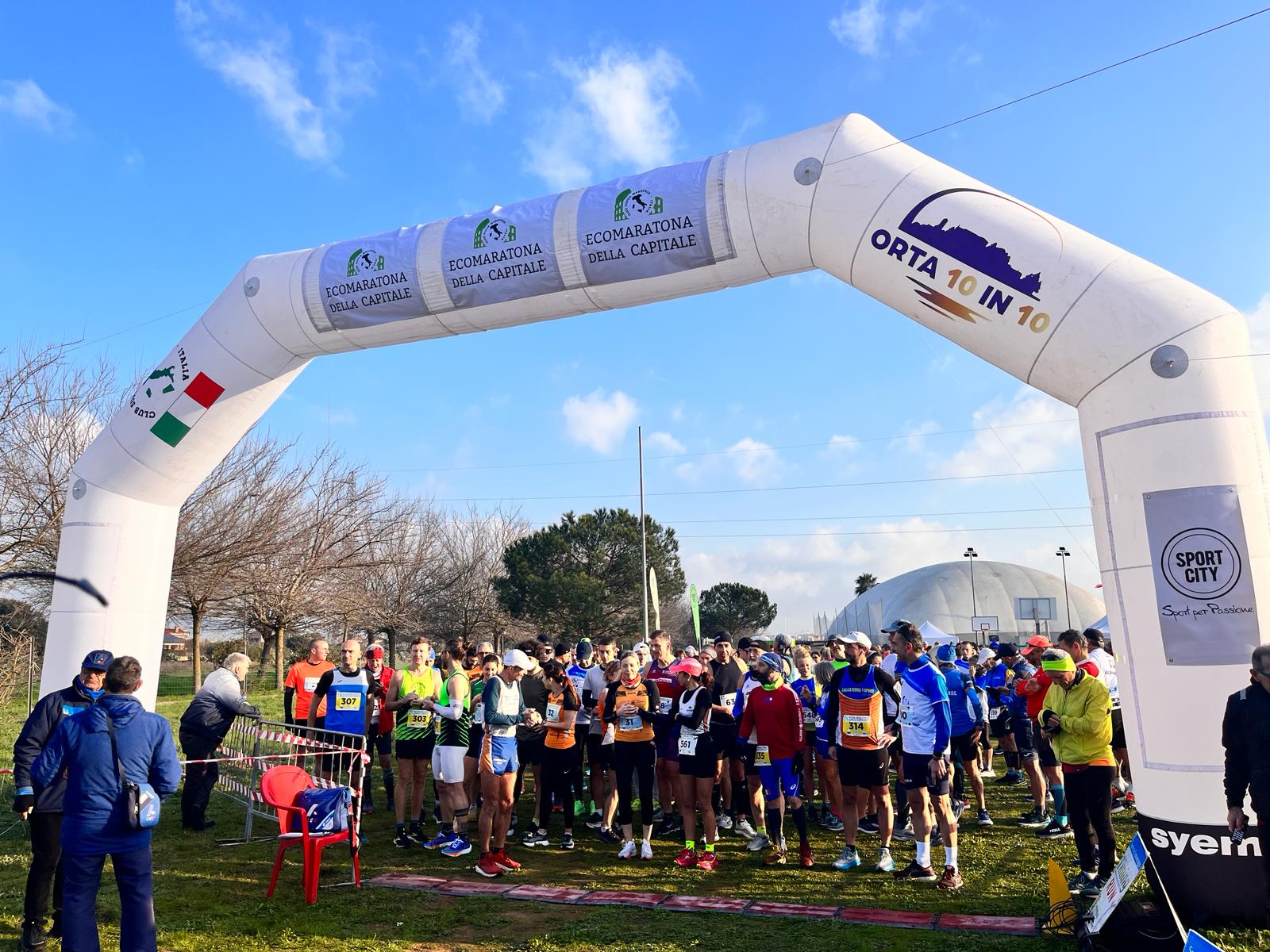 Alberico Di Cecco e Sara Pastore vincono la 1^ edizione dell’Ecomaratona della Capitale