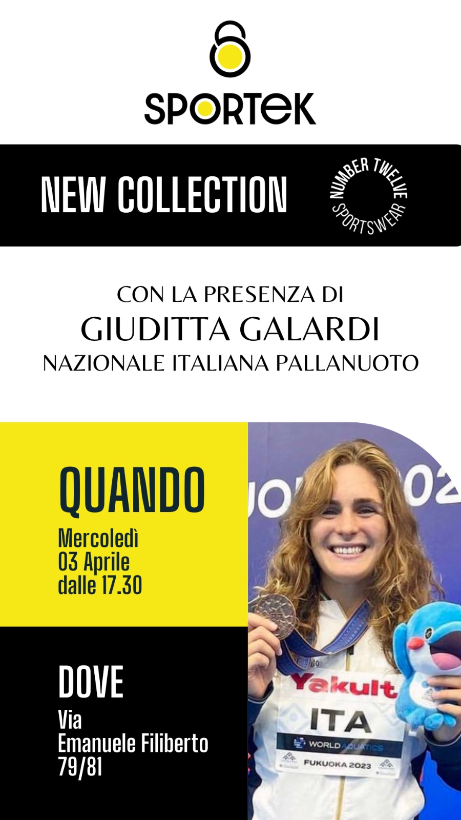 Giuditta Galardi da Sportek a Latina