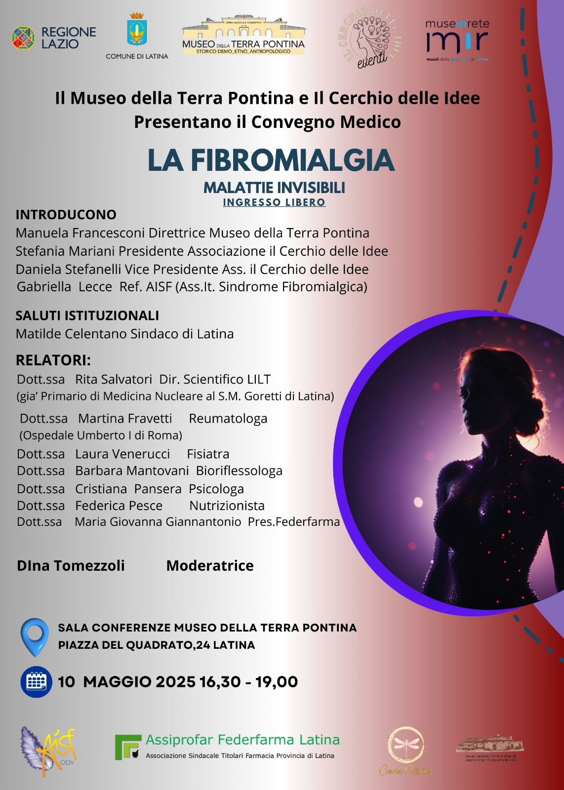 “La Fibromialgia – Malattia Invisibile” il convegno a Latina
