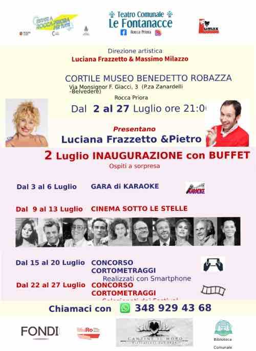 Rocca Priora sotto le stelle: arte, cinema e musica accendono l’estate
